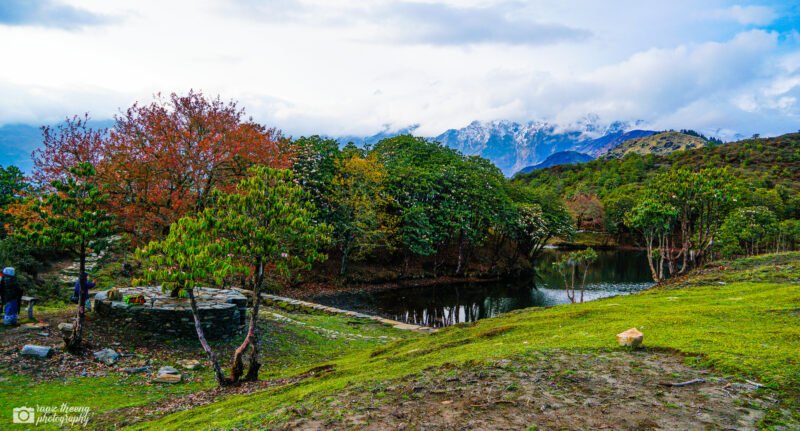 View of nage pokhari lake