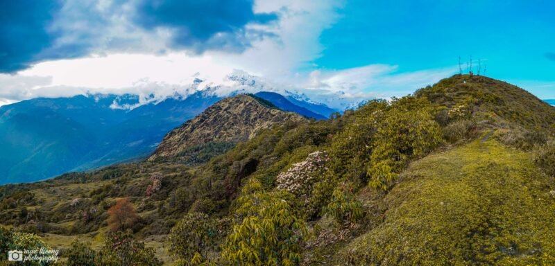 Mountain range seen from Nagepokhari