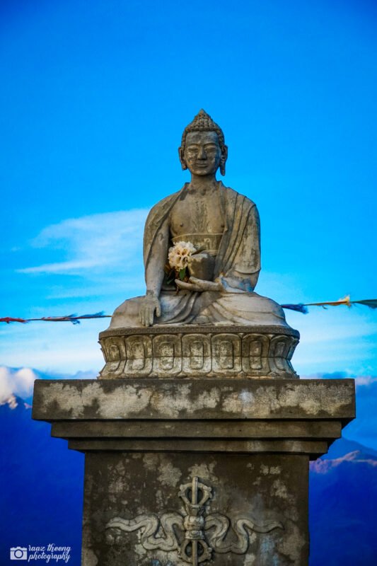 buddha statue in nagepokhari