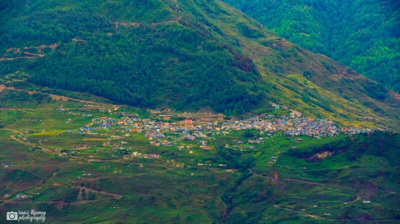 Barpak Village seen from Nagepokhari